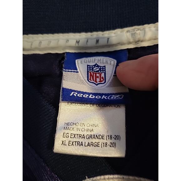 Reebok Brian Urlacher Chicago Bears Football Jersey Youth XL 18-20 Boys Kids - Picture 5 of 9